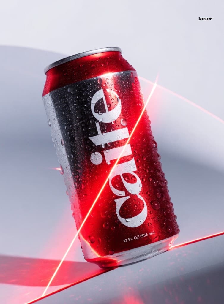 Caite laser soda can still